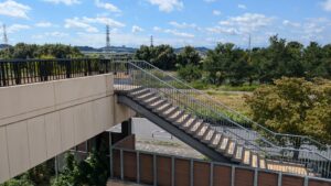 湯楽の里 外階段